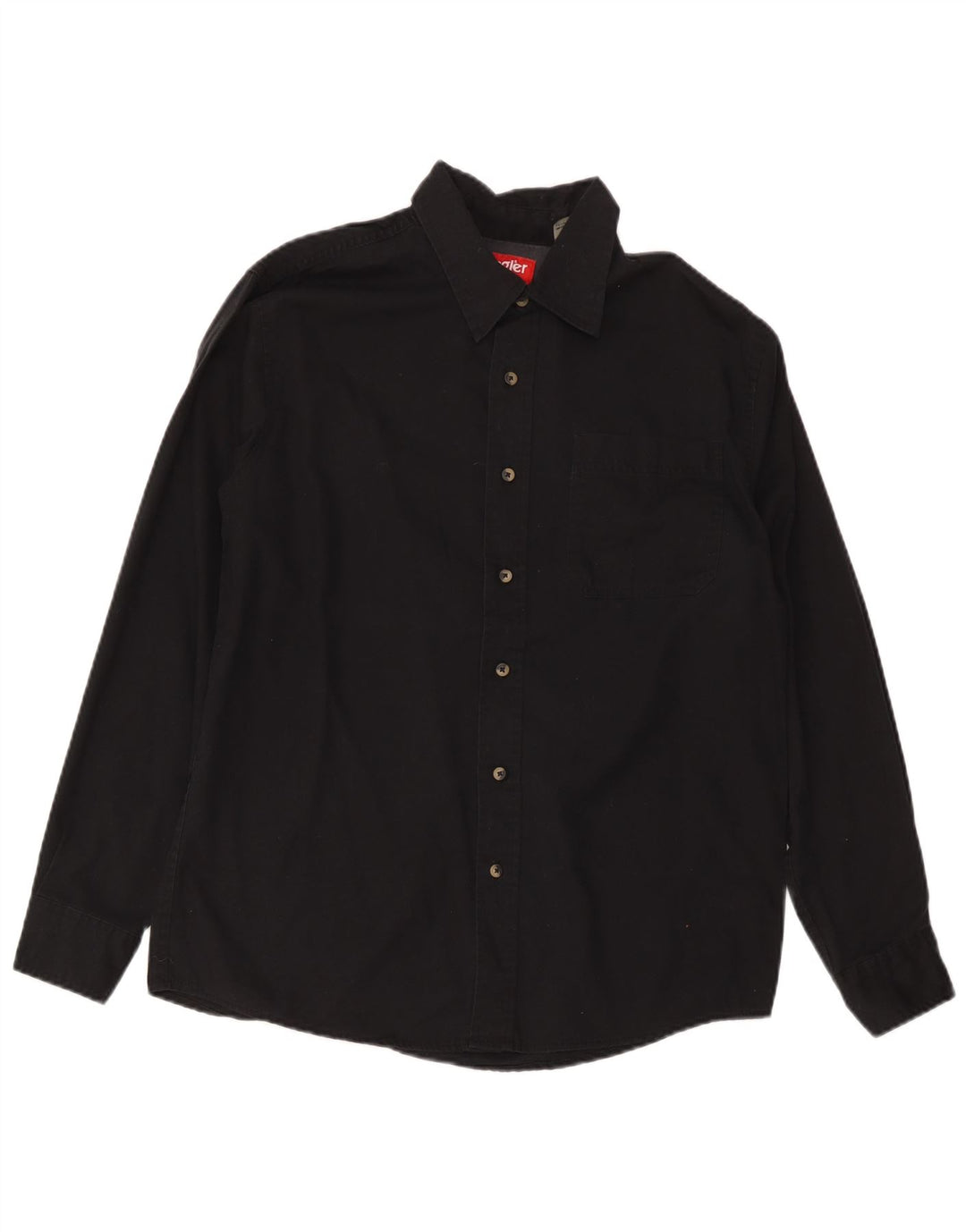 Wrangler Herreskjorte Medium Sort Bomuld