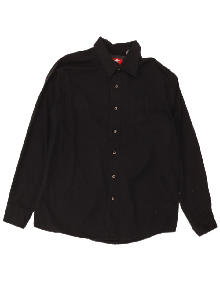 Wrangler Herreskjorte Medium Sort Bomuld