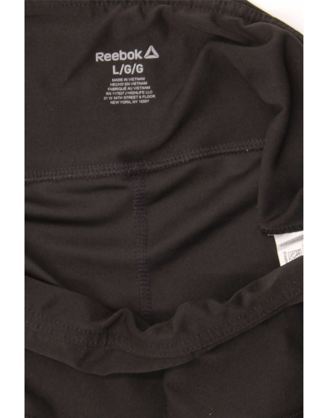Reebok Womens Grafiske Capri Leggings UK 14 Large Black