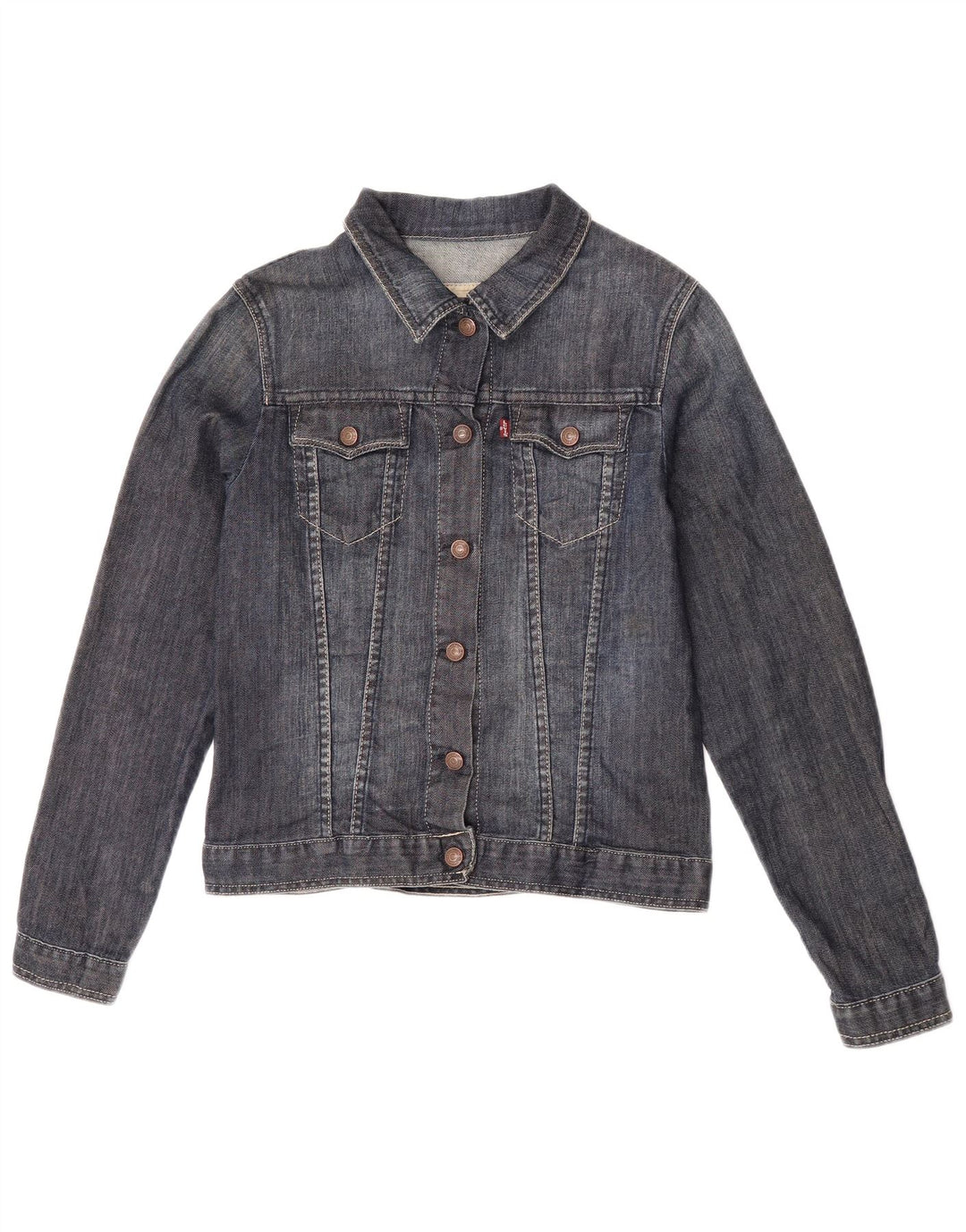 Levi's piger denimjakke 13-14 år marineblå bomuld