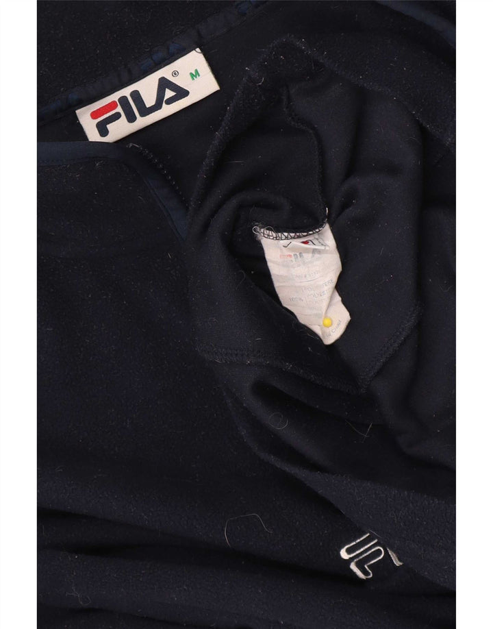 Fila herre lynlås hals fleece jumper mellem marineblå polyester