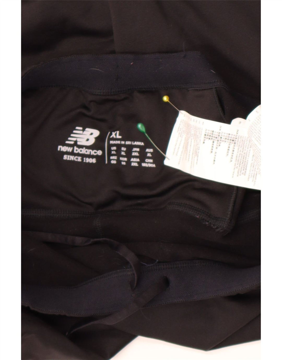 New Balance træningsdragt bukser til kvinder UK 18 XL sort polyester