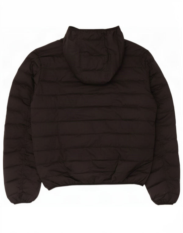 Diesel Herre hætte polstret jakke UK 42 XL Sort Polyester
