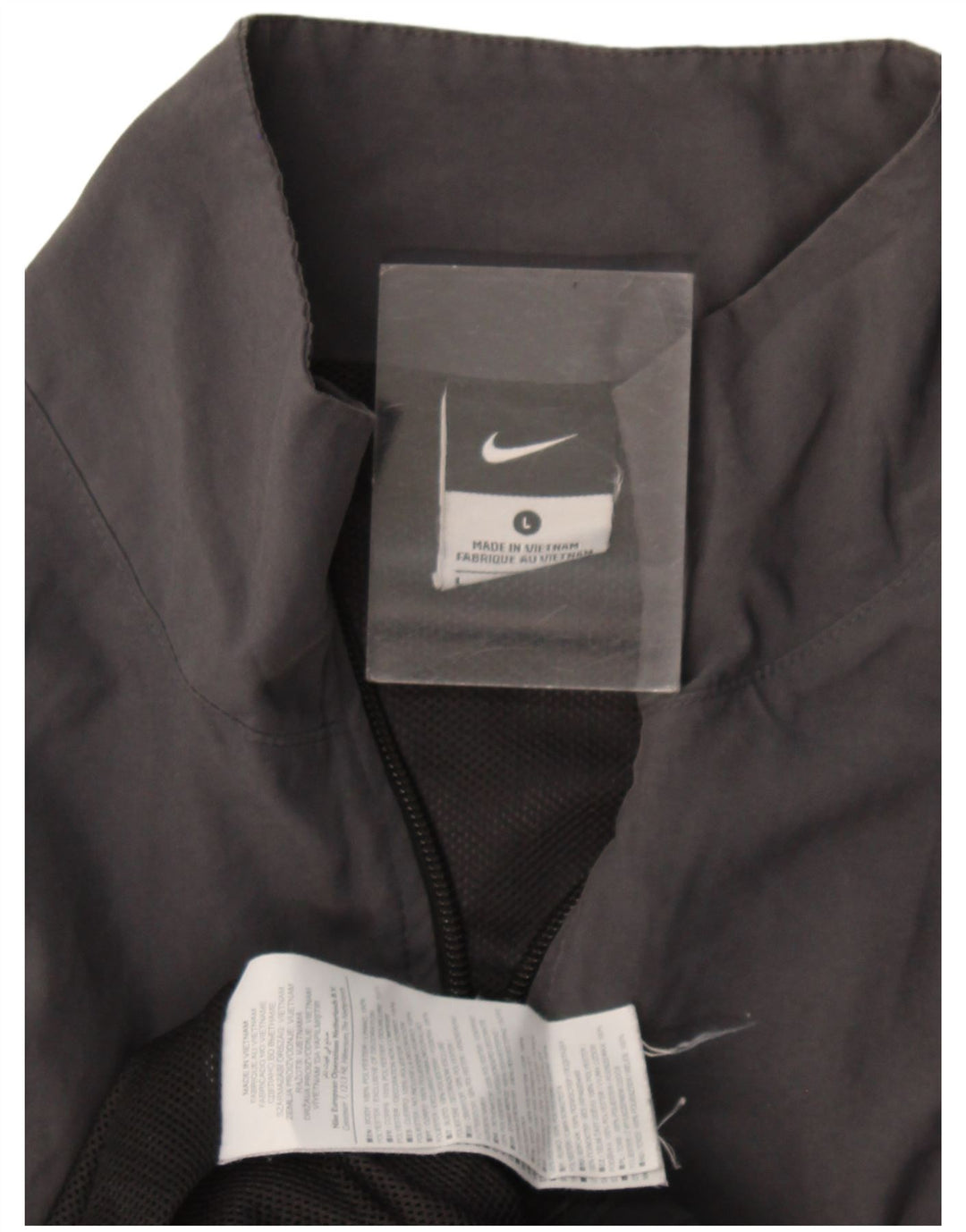 Nike træningsdragt til mænd, topjakke, stor grå farveblok polyester
