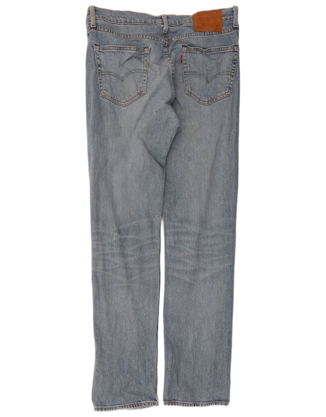 LEVI'S Herre 505 Straight Jeans W33 L32 Blå Bomuld