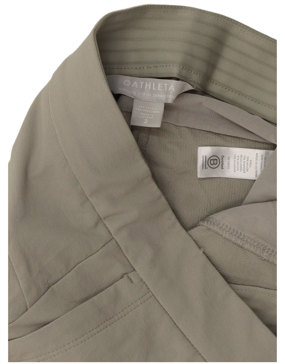 ATHLETA Dame Skinny Cargo Bukser US 2 XS W29 L29 Grå Nylon