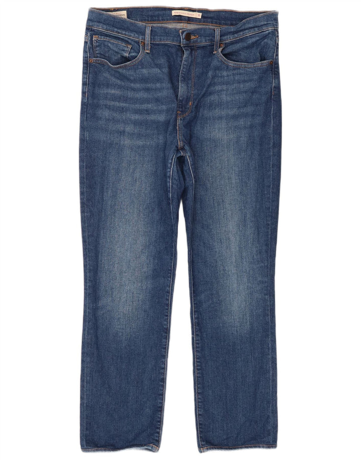 Levi's Dame 724 Højtaljede lige jeans W32 L26 Blå