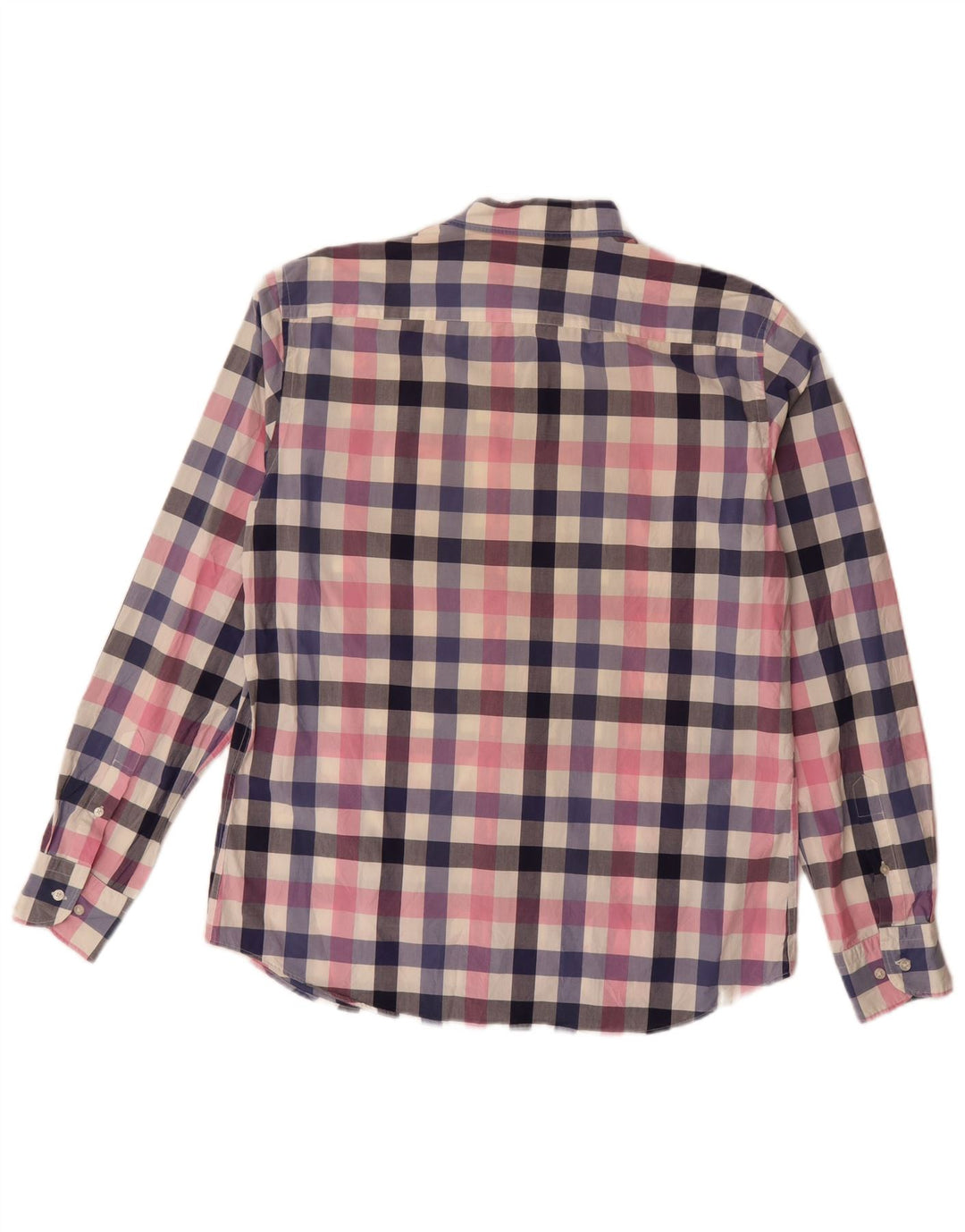 MASSIMO DUTTI Herre Slim Fit skjorte Stor flerfarvet ternet