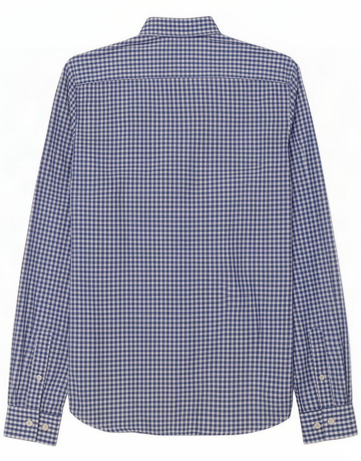 French Connection Herre Slim Shirt XS Blue Gingham Cotton