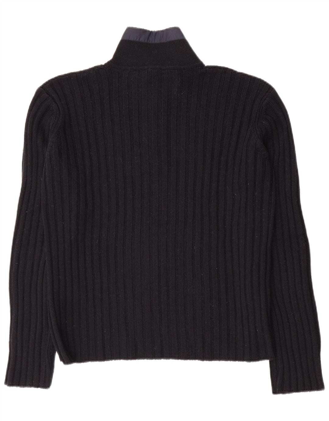 North Sails Herre Zip Neck Jumper Sweater Small Navy Blue Uld