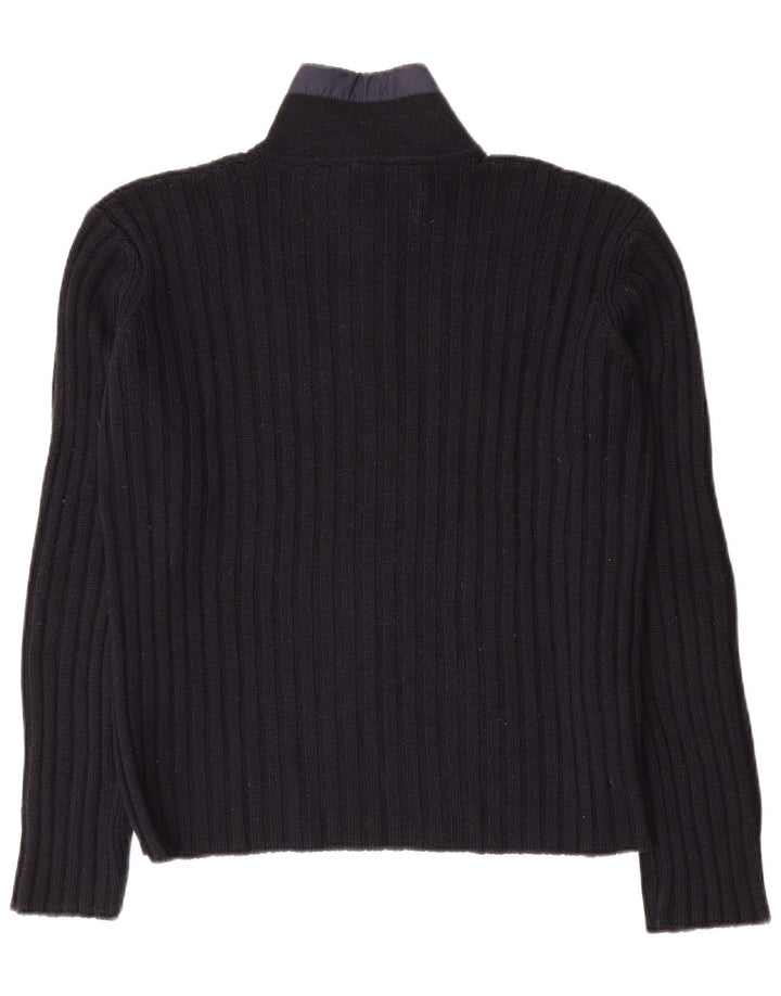 North Sails Herre Zip Neck Jumper Sweater Small Navy Blue Uld