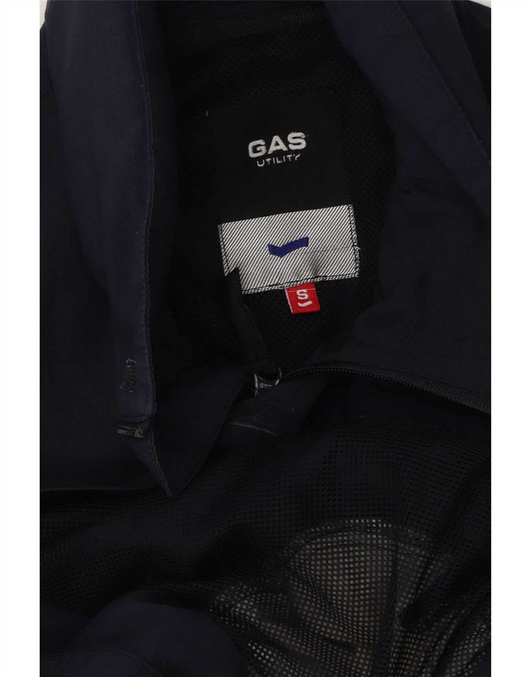 Gas Herre Utility Jacket UK 36 Small Navy Blue Polyester