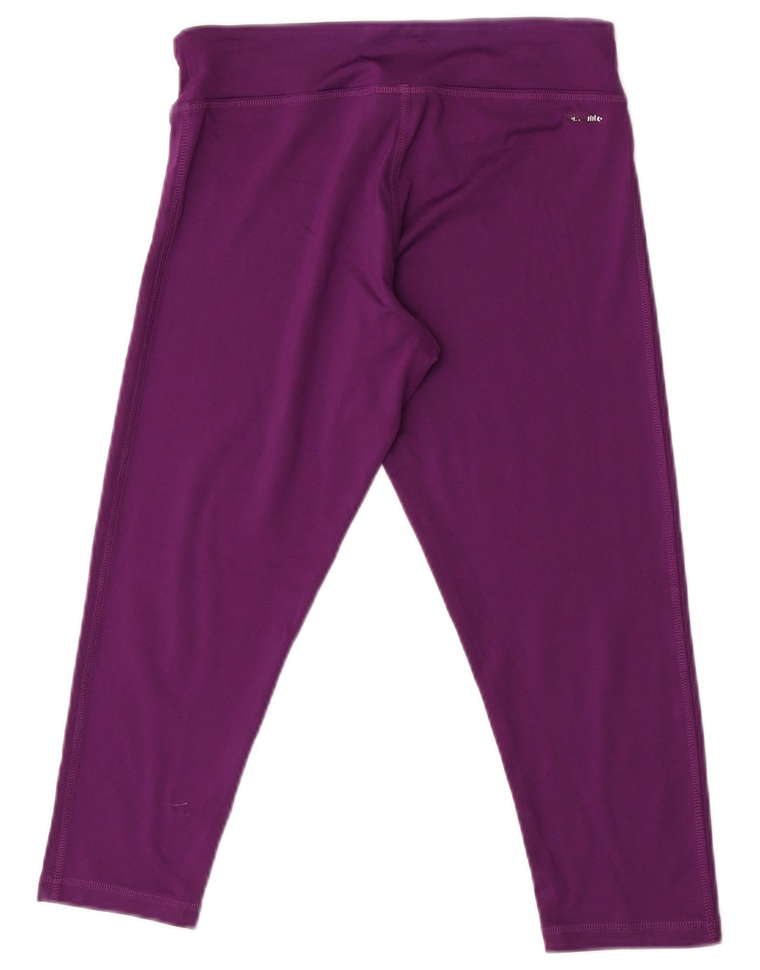 Adidas Dame Climalite Capri Leggings UK 8/10 Small Purple Polyester