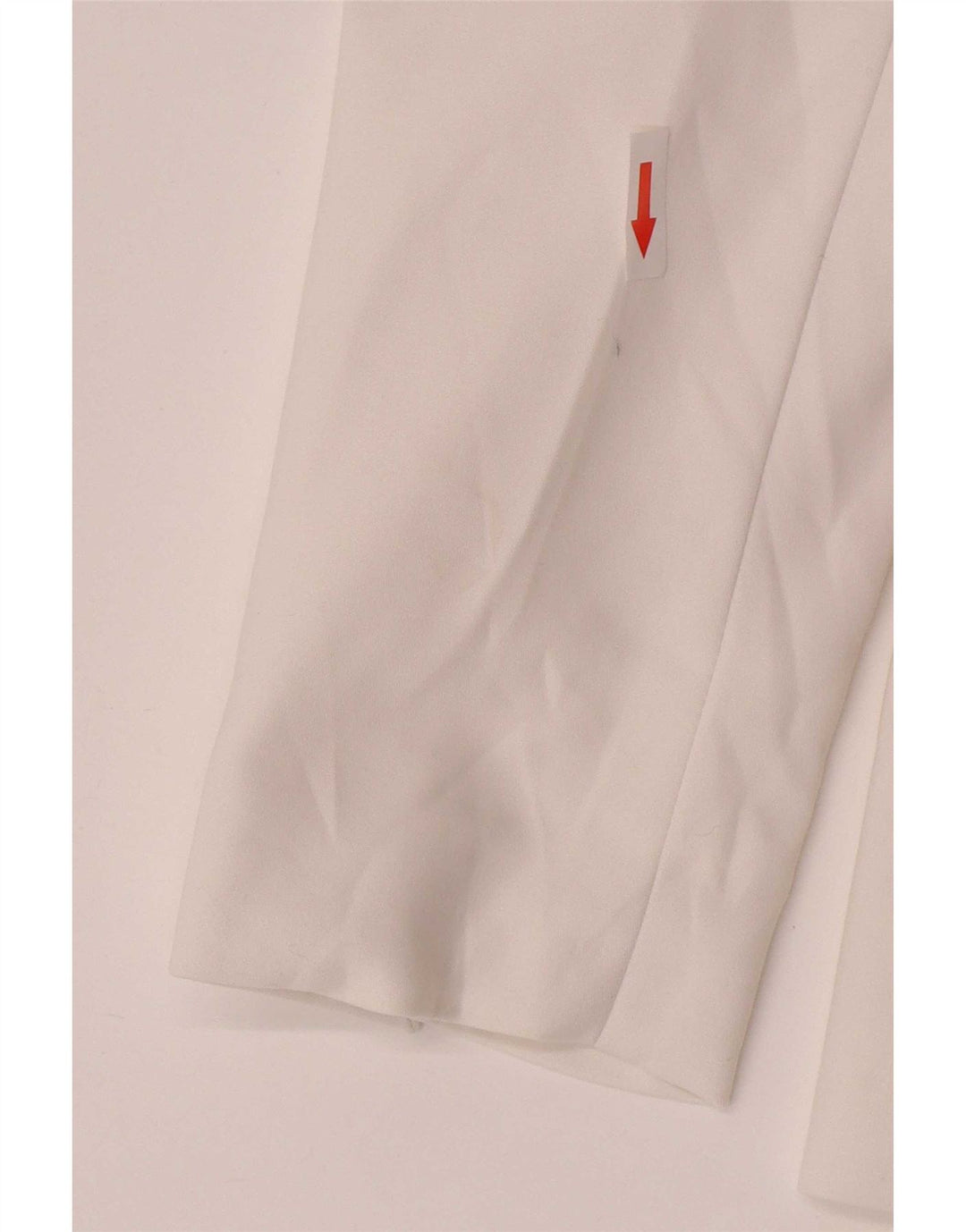 Zara Dame 1 Knap Blazer Jakke UK 14 Stor Hvid Bomuld