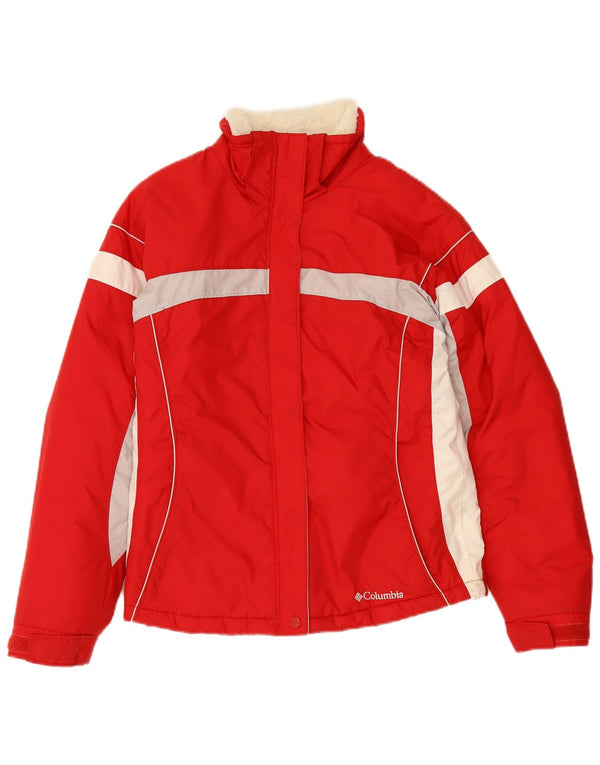 Columbia Girls Windbreaker Jacket 14-15 år Rød Colourblock Nylon