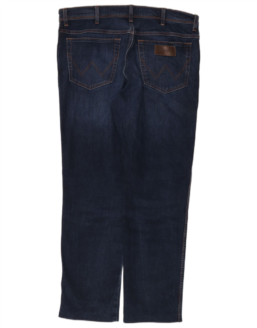 Wrangler Herre Texas Slim Jeans W36 L29 Marineblå Bomuld