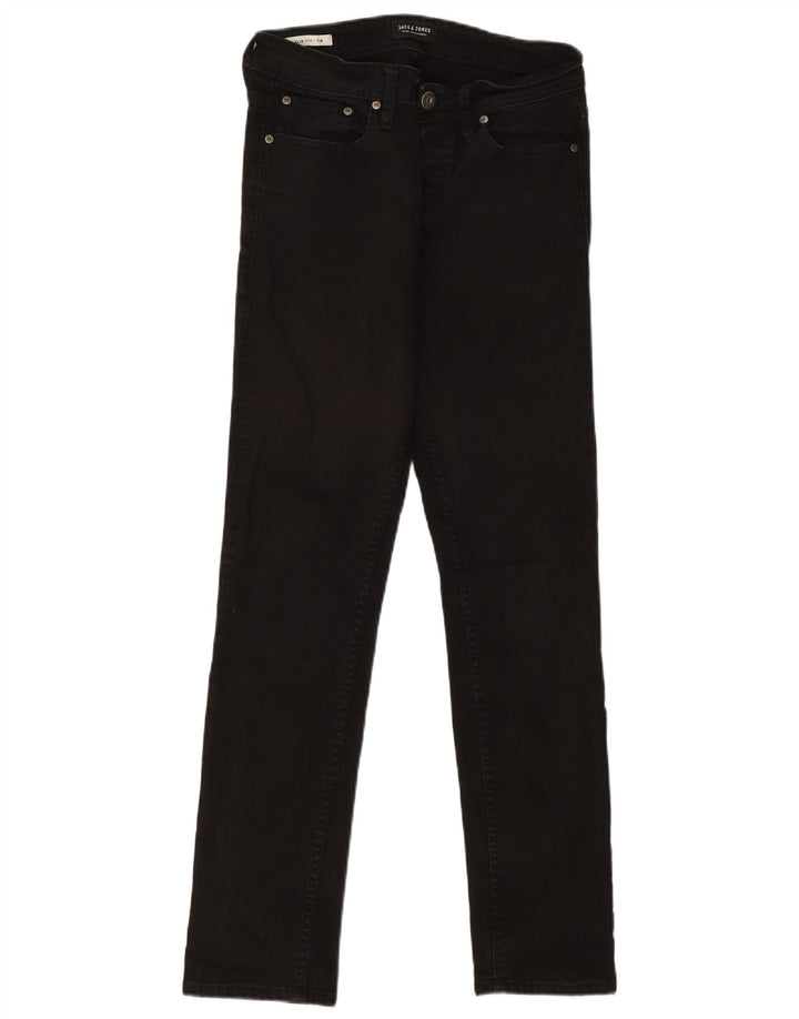Jack & Jones Herre Tim Slim Jeans W29 L30 Sort Bomuld