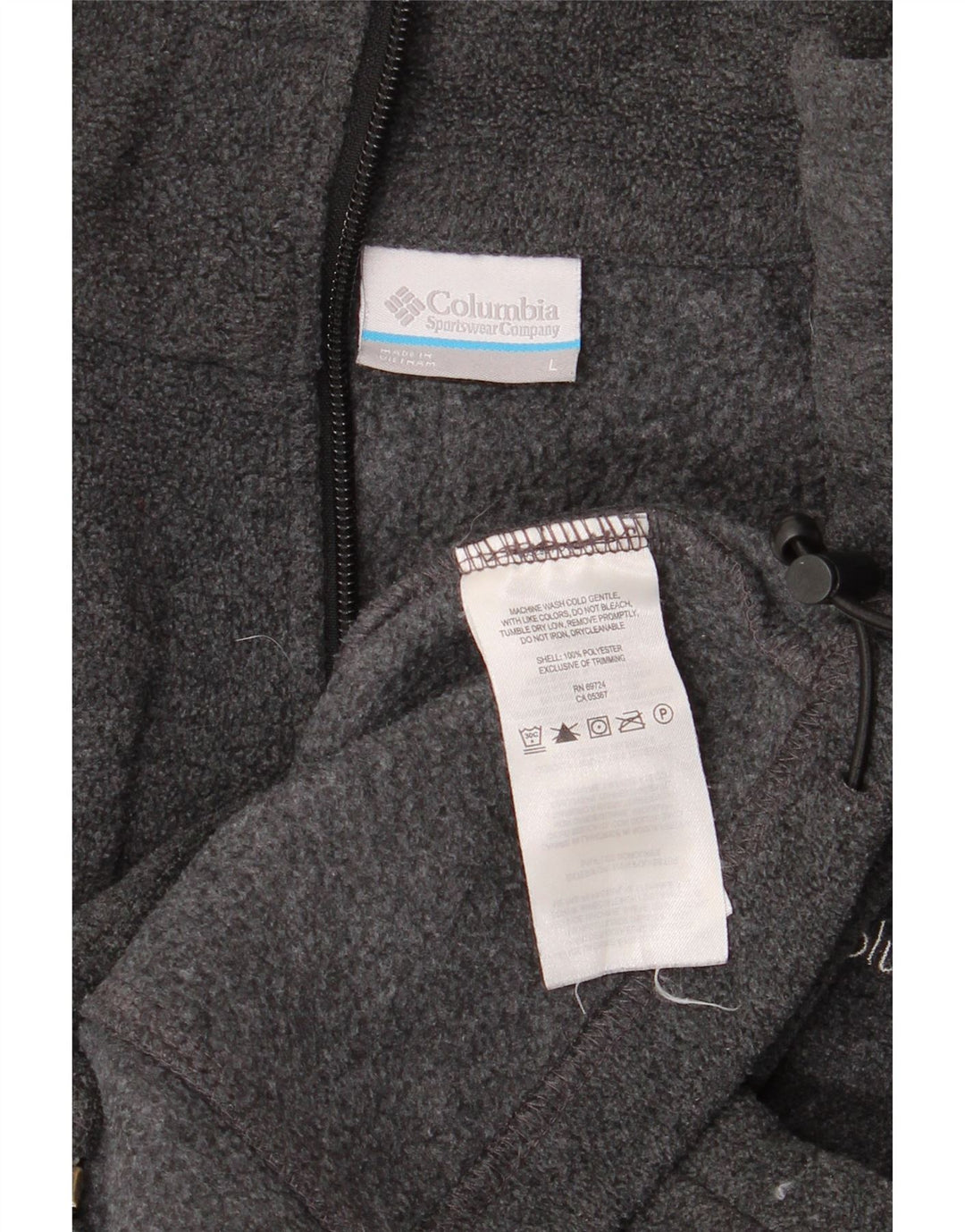 Columbia Dame Fleecejakke UK 16 Stor Grå Polyester
