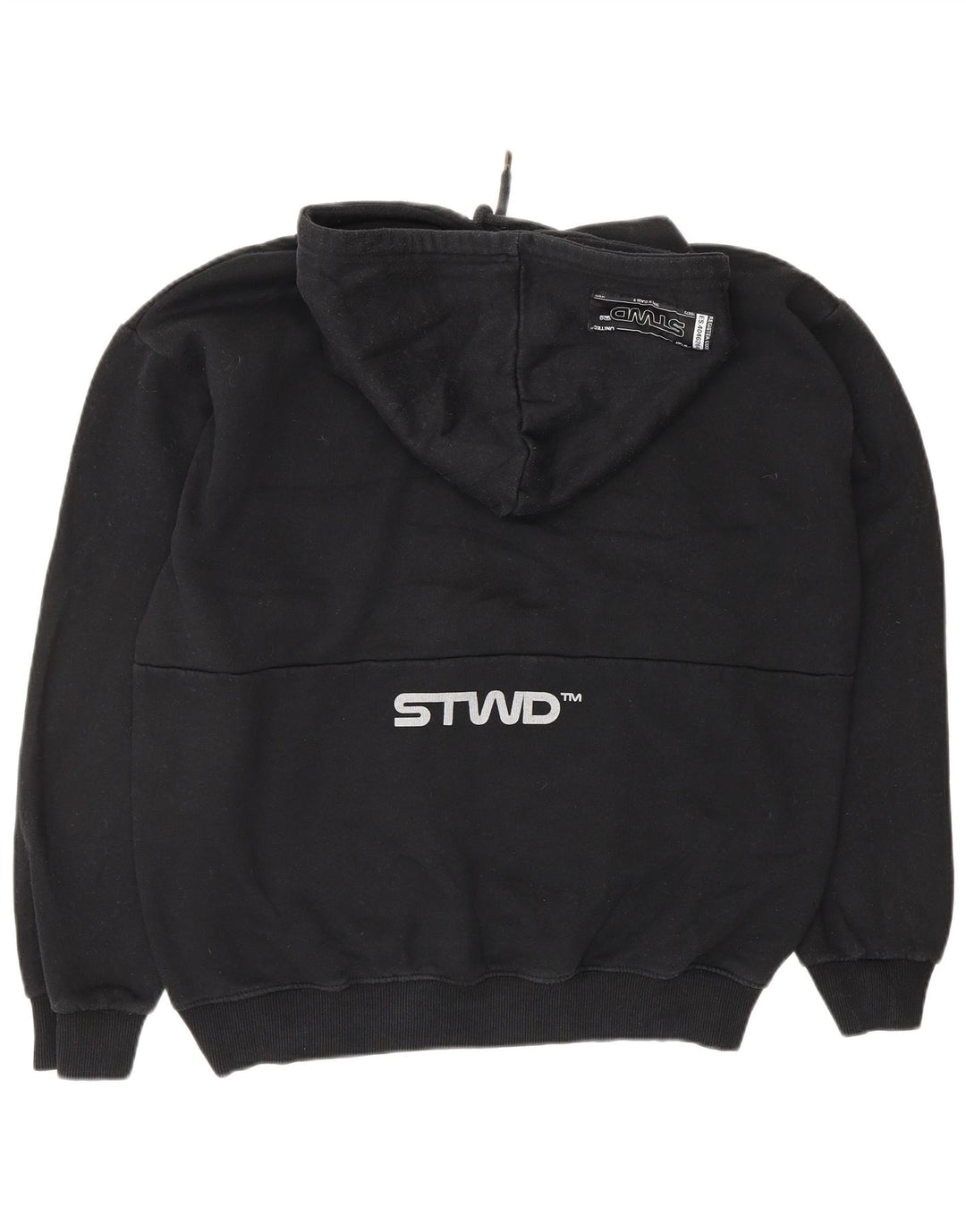 PULL & BEAR Grafisk hættetrøje til mænd Medium Sort