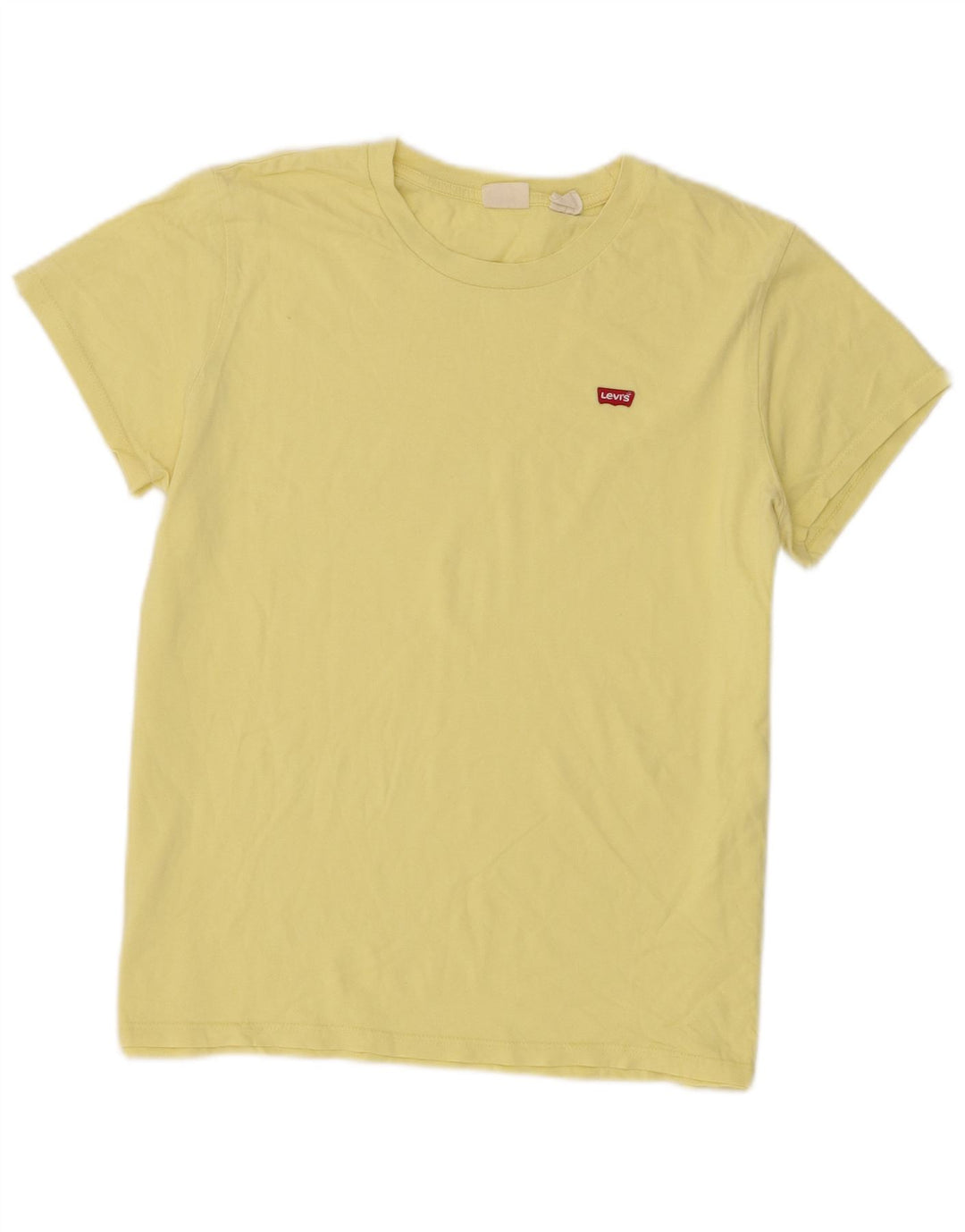 Levi's Dame T-Shirt Top UK 14 Stor Gul