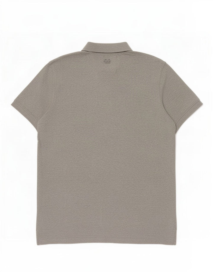 J. Crew Poloshirt til mænd, stor grå farveblok bomuld
