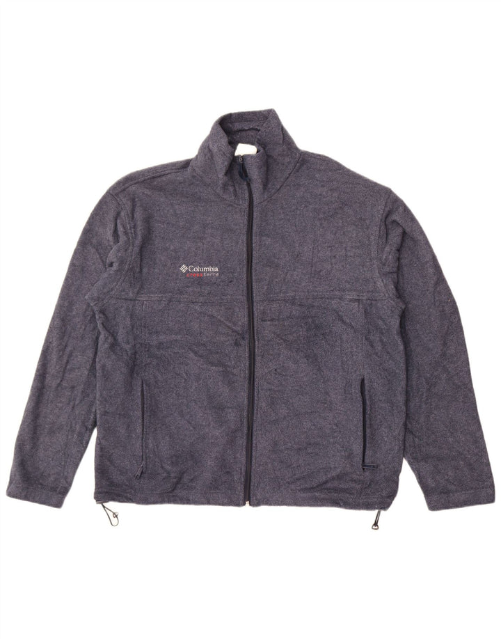 Columbia Herre Fleecejakke UK 40 Large Navy Blue Polyester