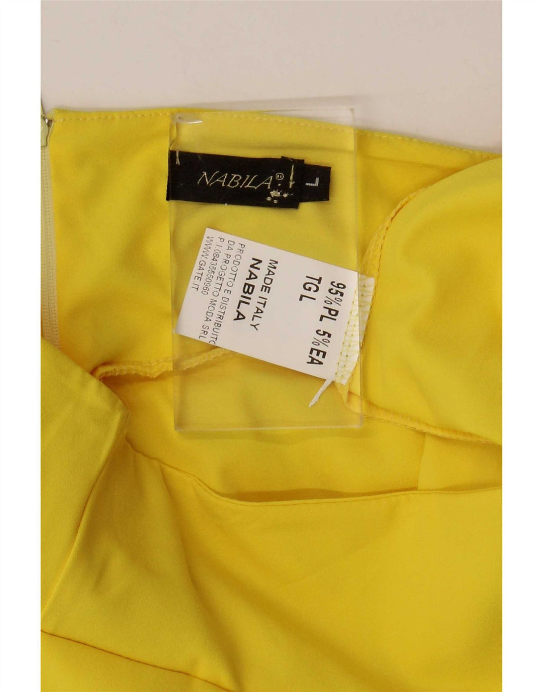 Nabila Dame Mini Nederdel Large W32 Gul Polyester
