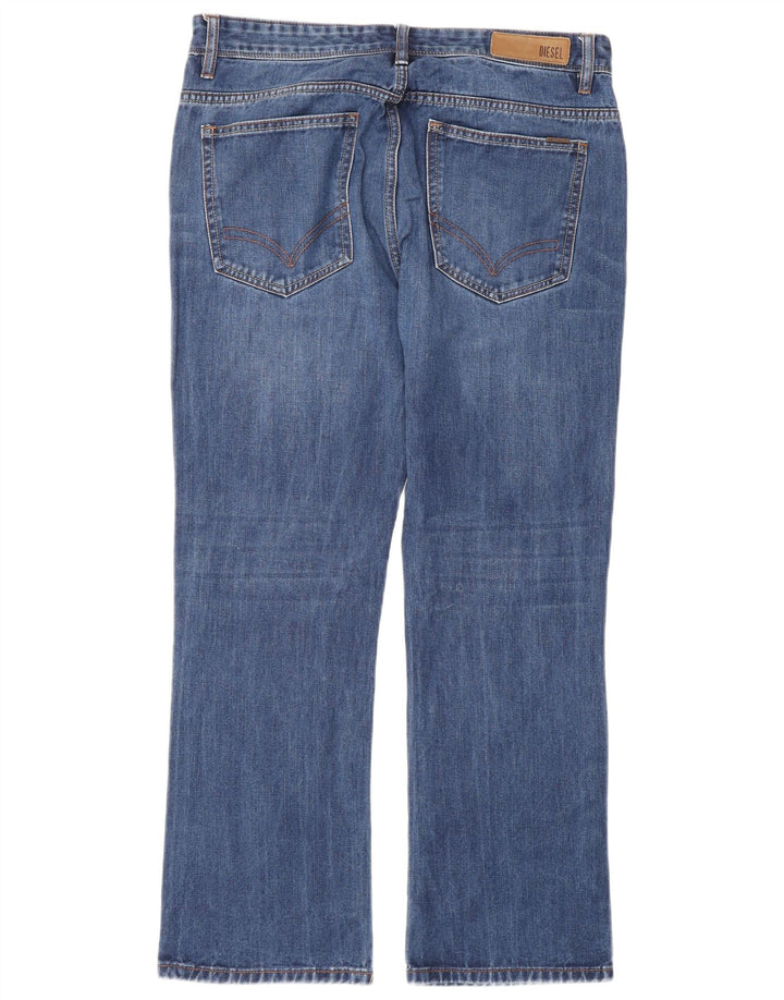 Diesel Herre Straight Jeans W34 L30 Blå Bomuld