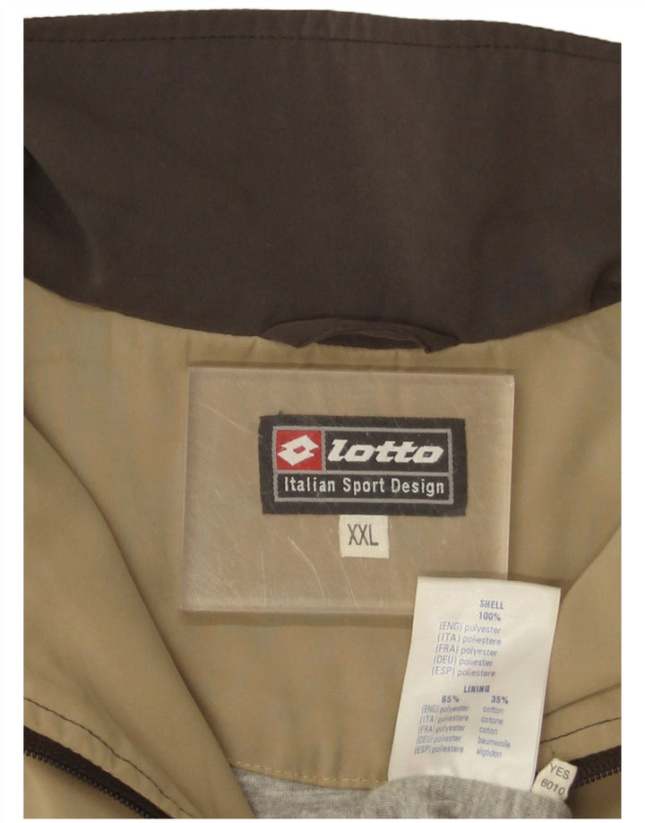 Lotto Herre træningsdragt Topjakke 2XL Beige Colourblock Polyester