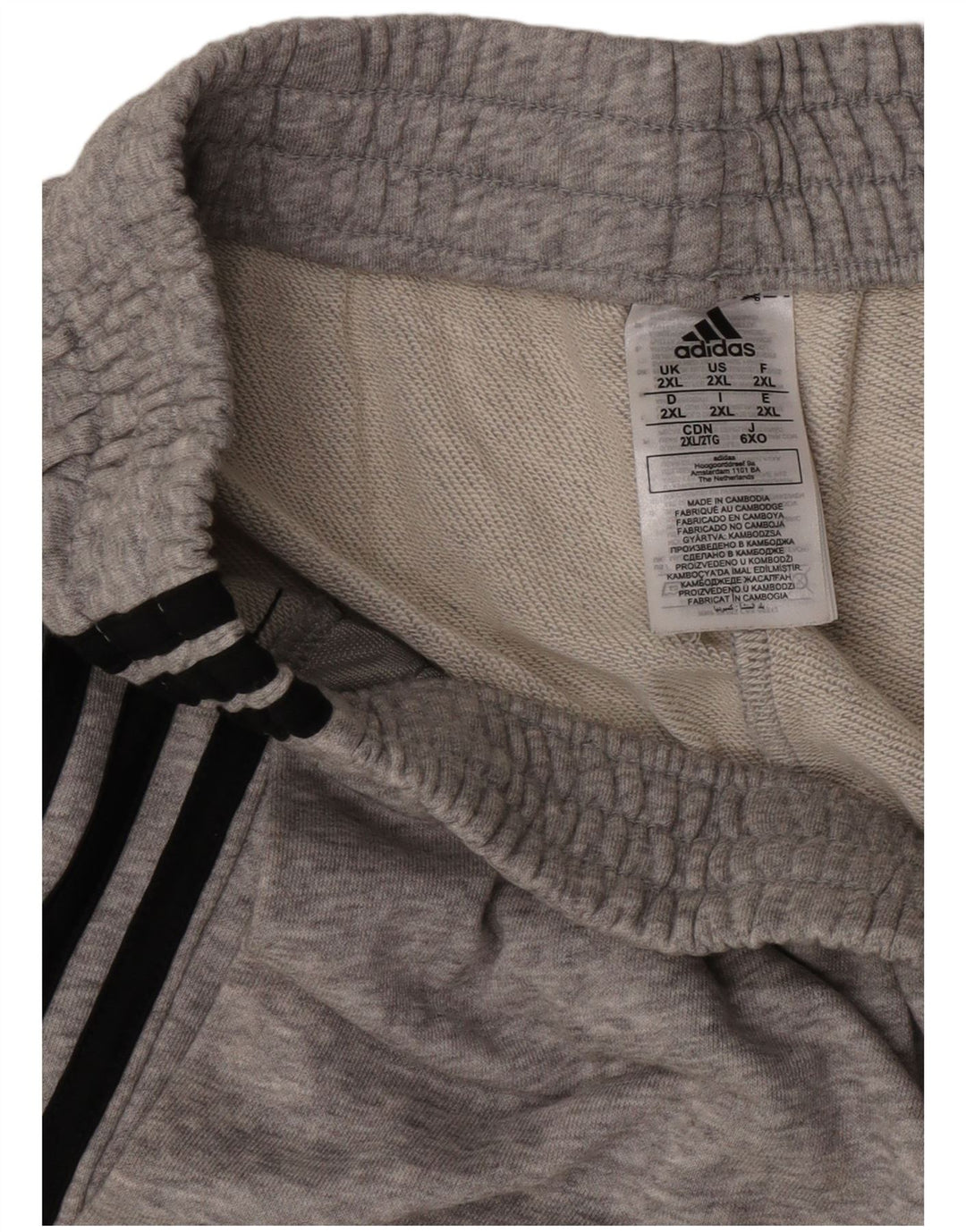 Adidas Herre Sportshorts 2XL Grå Bomuld