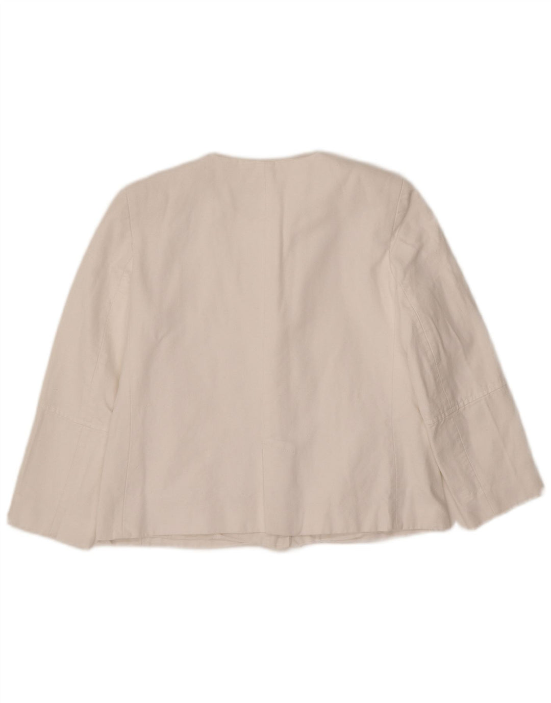 ZARA Dame Blazer Jacket UK 6 XS Hvid