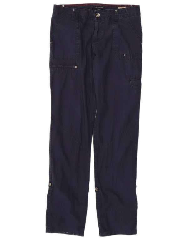 Tommy Hilfiger Lige Cargo-bukser til kvinder US 4 Small W30 L31 Marineblå