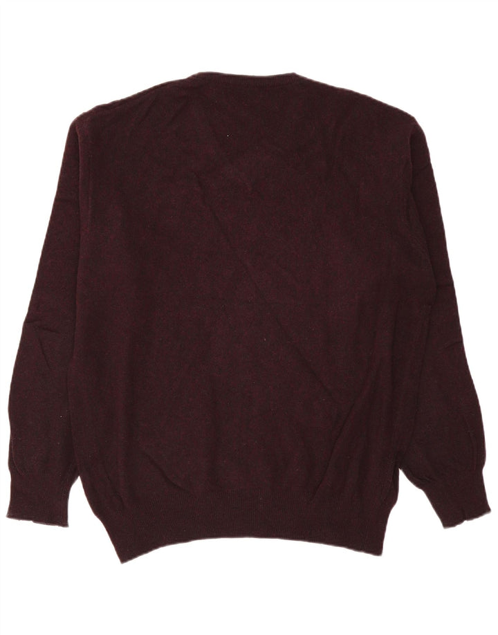 Kappa Herre V-hals sweater Stor Bourgogne lammeuld