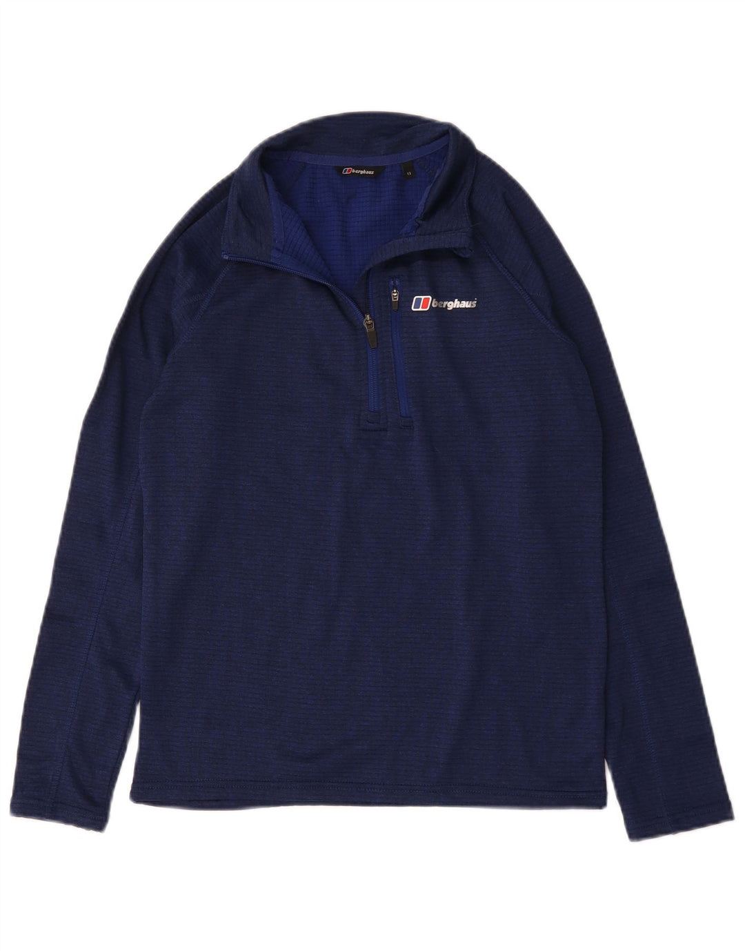 Berghaus Boys Zip Neck Pullover Træningsdragt Top 12-13 år Navy Blue