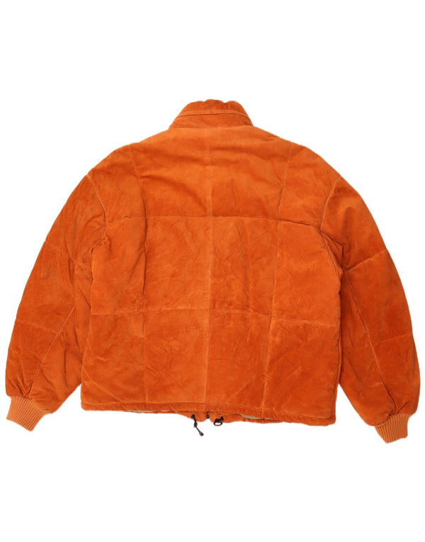 Fox Dame Hætte Ruskindsjakke UK 18 XL Orange