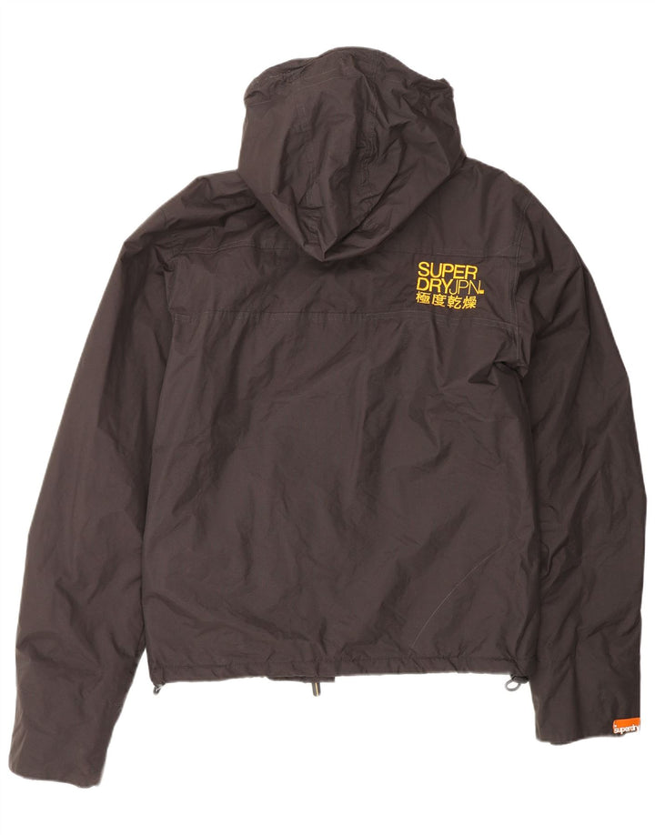 SUPERDRY Dame Oversized hættejakke UK 10 Small Brown