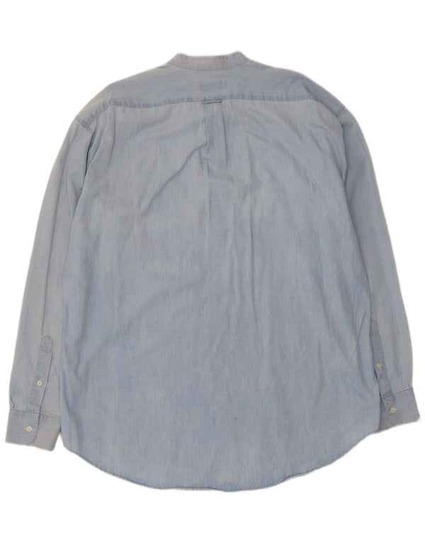 Paul & Shark Herre Pullover Shirt Størrelse 17 1/2 44 XL Blå Bomuld