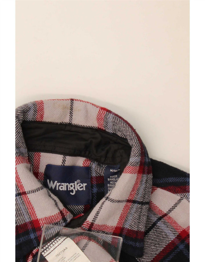 Wrangler Flanelskjorte til mænd Medium marineblå ternet bomuld