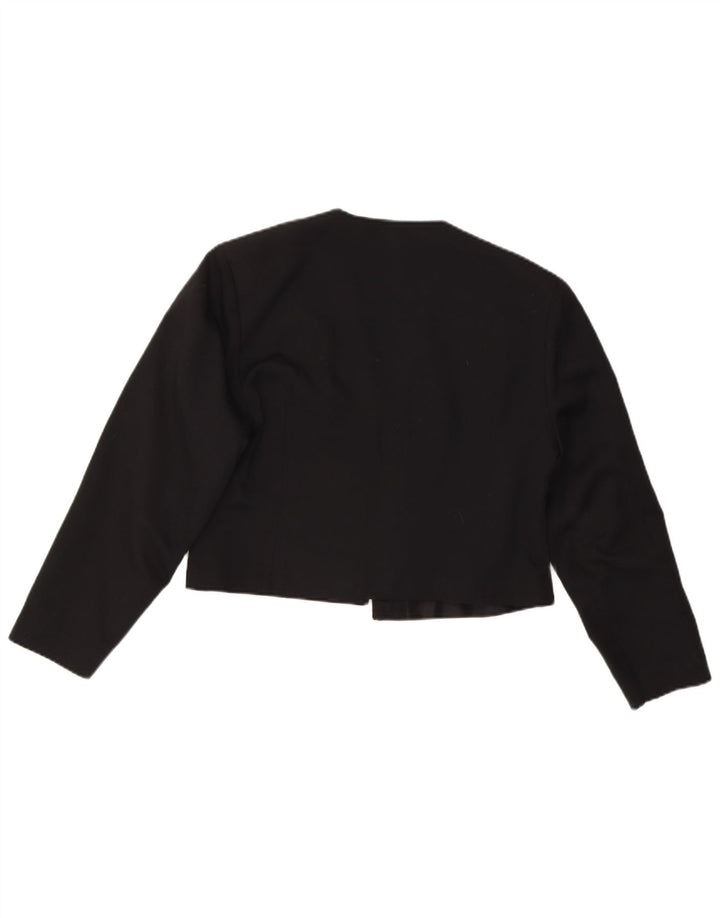 TRAFFIC Womens Bolero Jacket UK 14 Medium Black Polyester