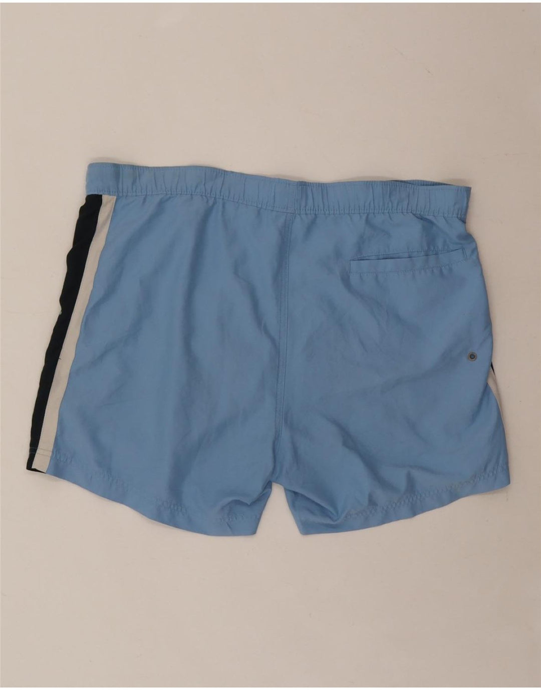 CHAMPION Mens Graphic Swimming Shorts XL Blue Colourblock Polyester