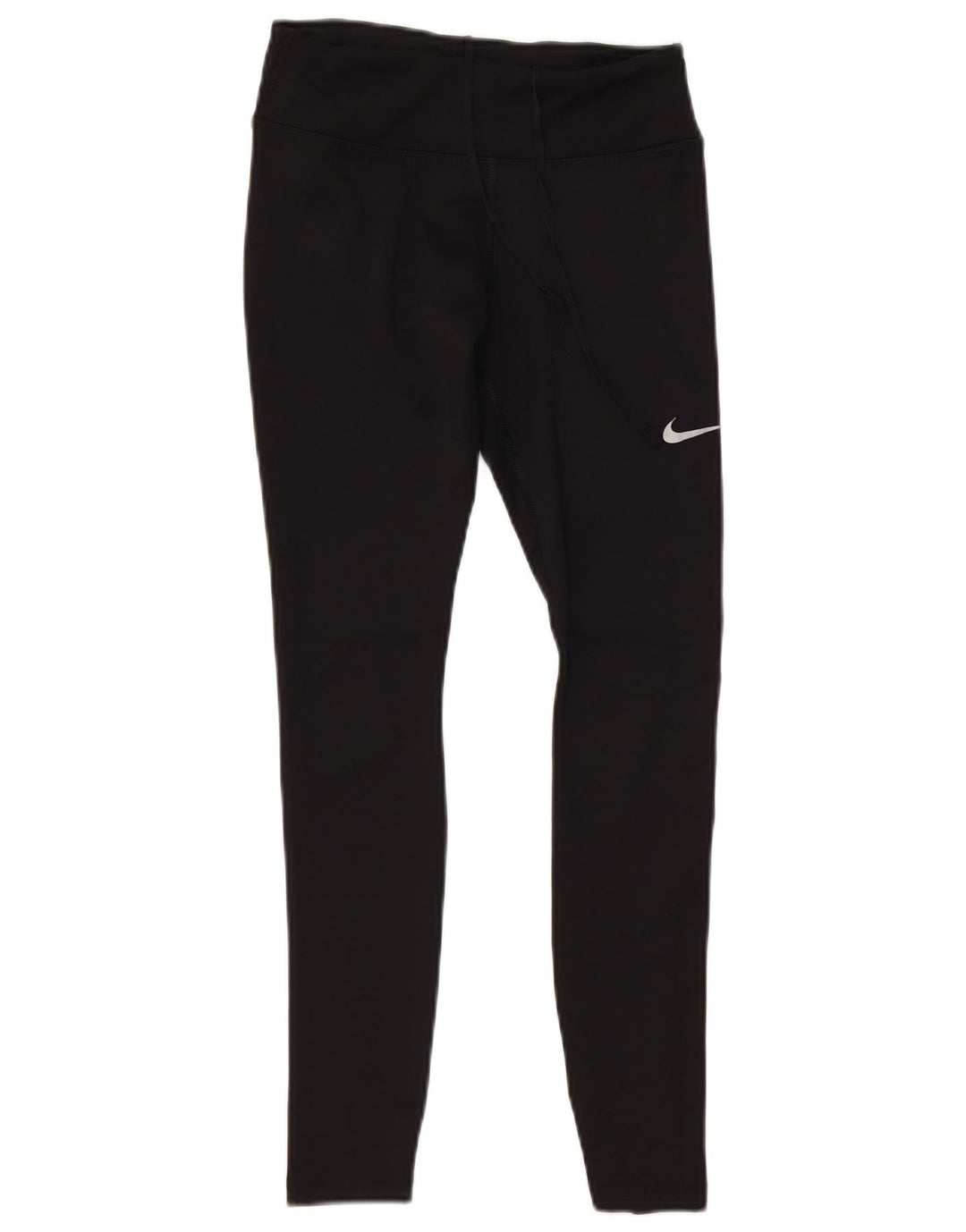 Nike Dame Dri Fit Leggings UK 8 Small Black Polyester