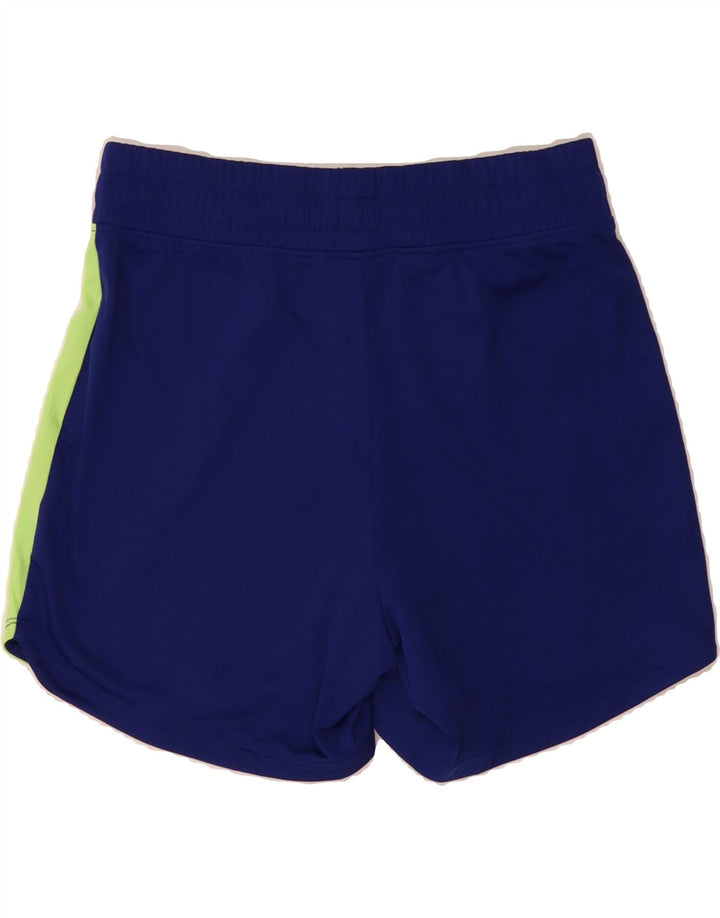 NIKE Womens Sport Shorts UK 4 XS  Navy Blue Colourblock Polyester Vintage Nike and Second-Hand Nike from Messina Hembry 
