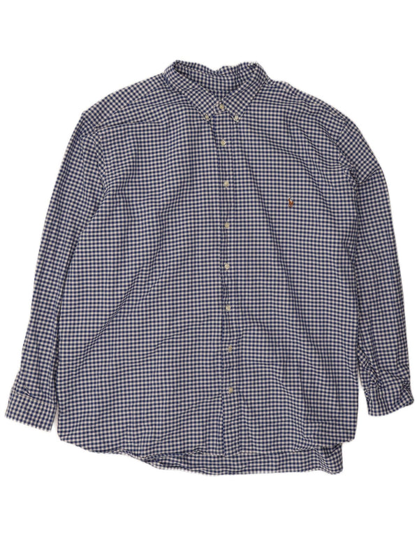 Polo Ralph Lauren Herre Loose Fit skjorte 4XL Blå Gingham Bomuld