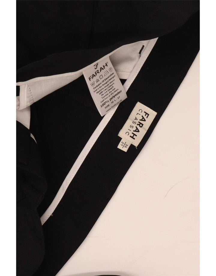 Farah Lige Casual Bukser til kvinder W36 L27 Sort Polyester