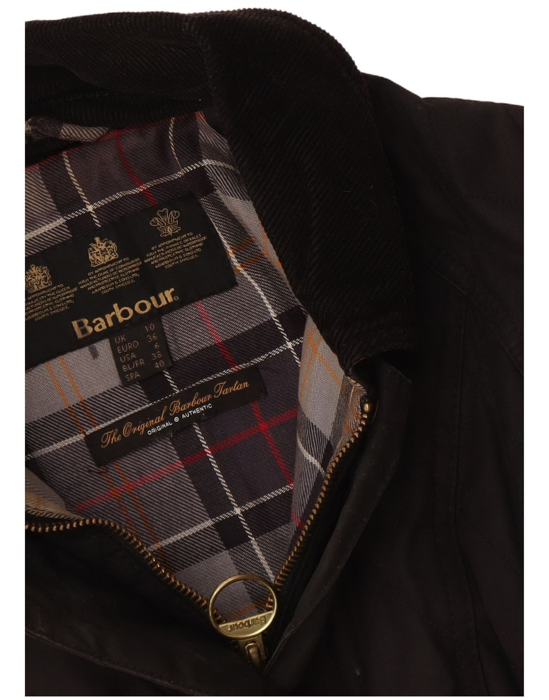 Barbour Quiltet jakke til kvinder UK 10 Lille Sort