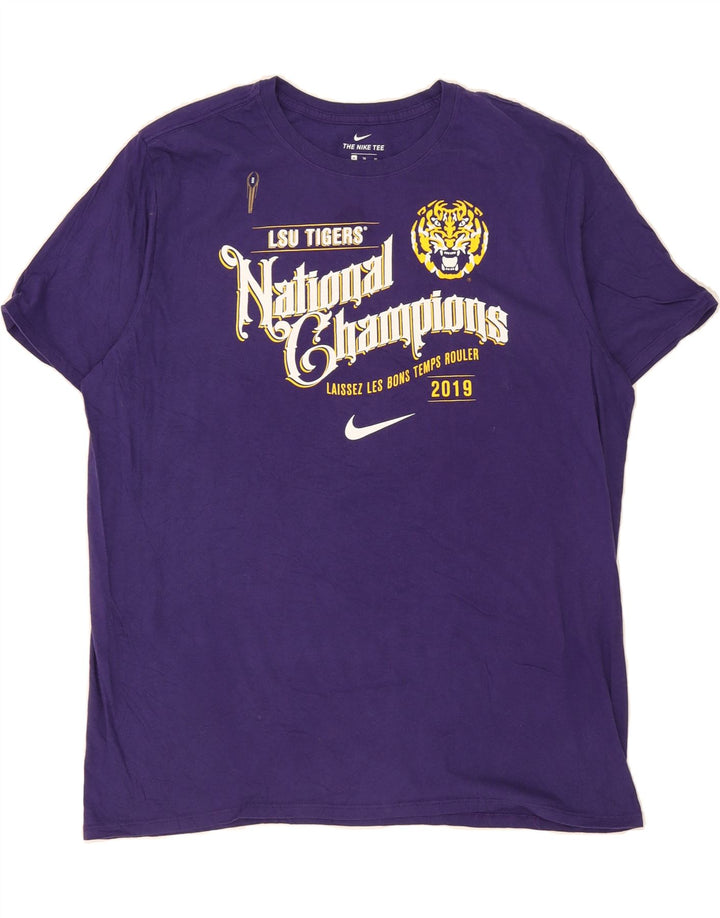 NIKE Mens Graphic T-Shirt Top XL Purple Vintage Nike and Second-Hand Nike from Messina Hembry 