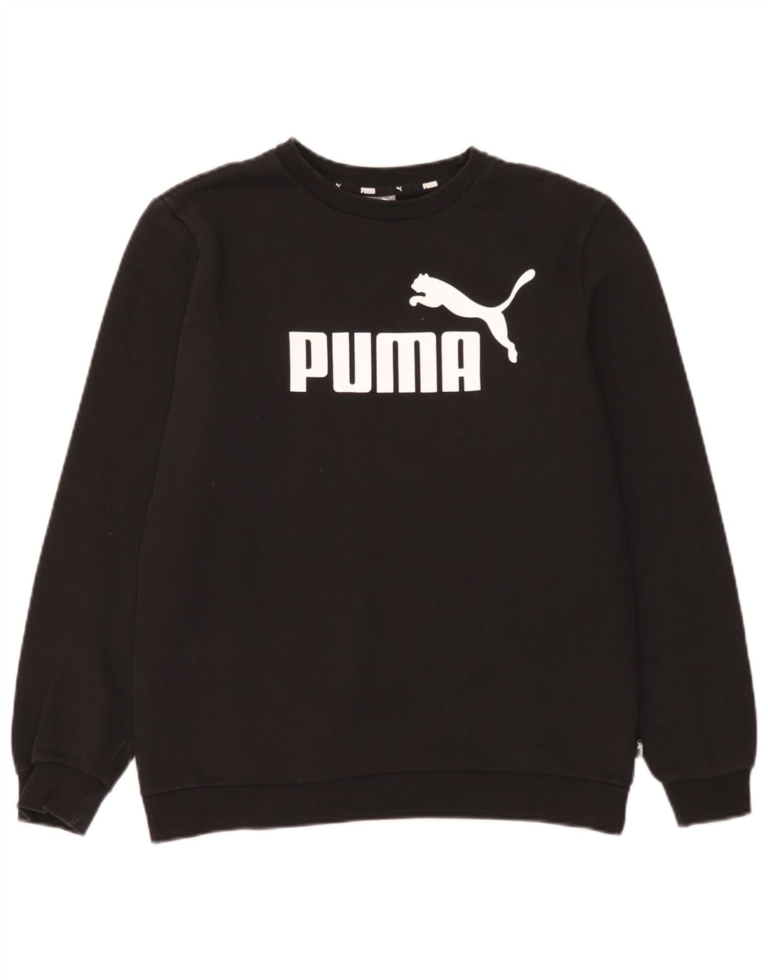 Puma Boys Graphic Sweatshirt Jumper 15-16 år Sort Bomuld