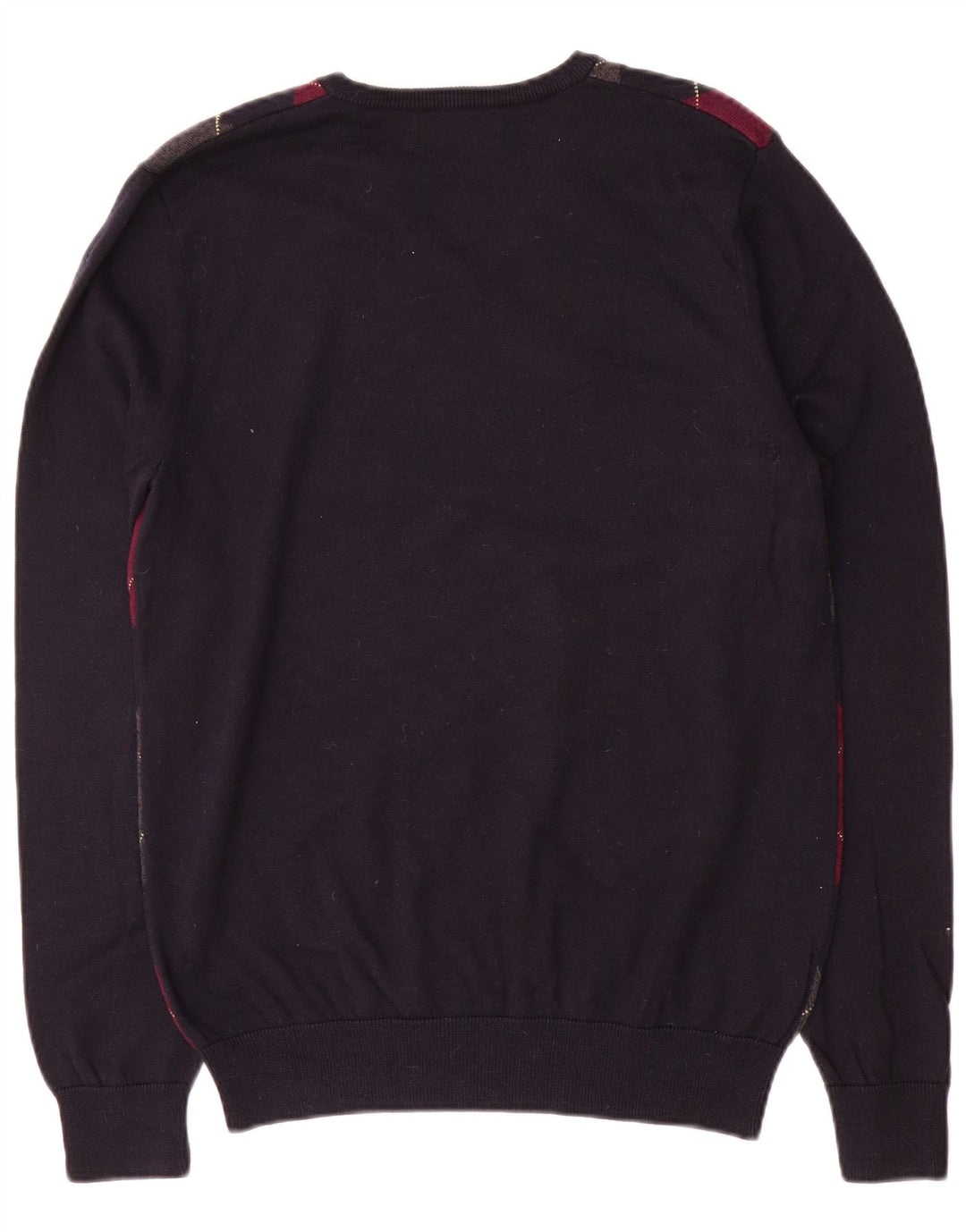 Fred Perry Herre V-hals sweater Medium Navy Blue Argyle/Diamond