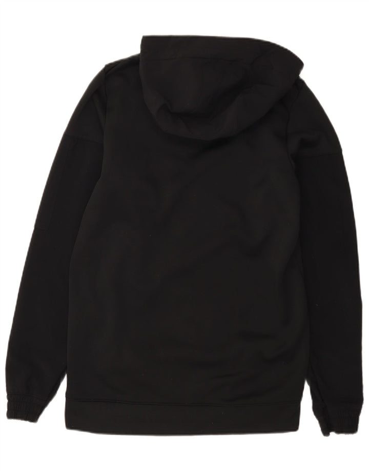 Nike Herre Dri Fit Hættetrøje med lynlås, lille sort polyester