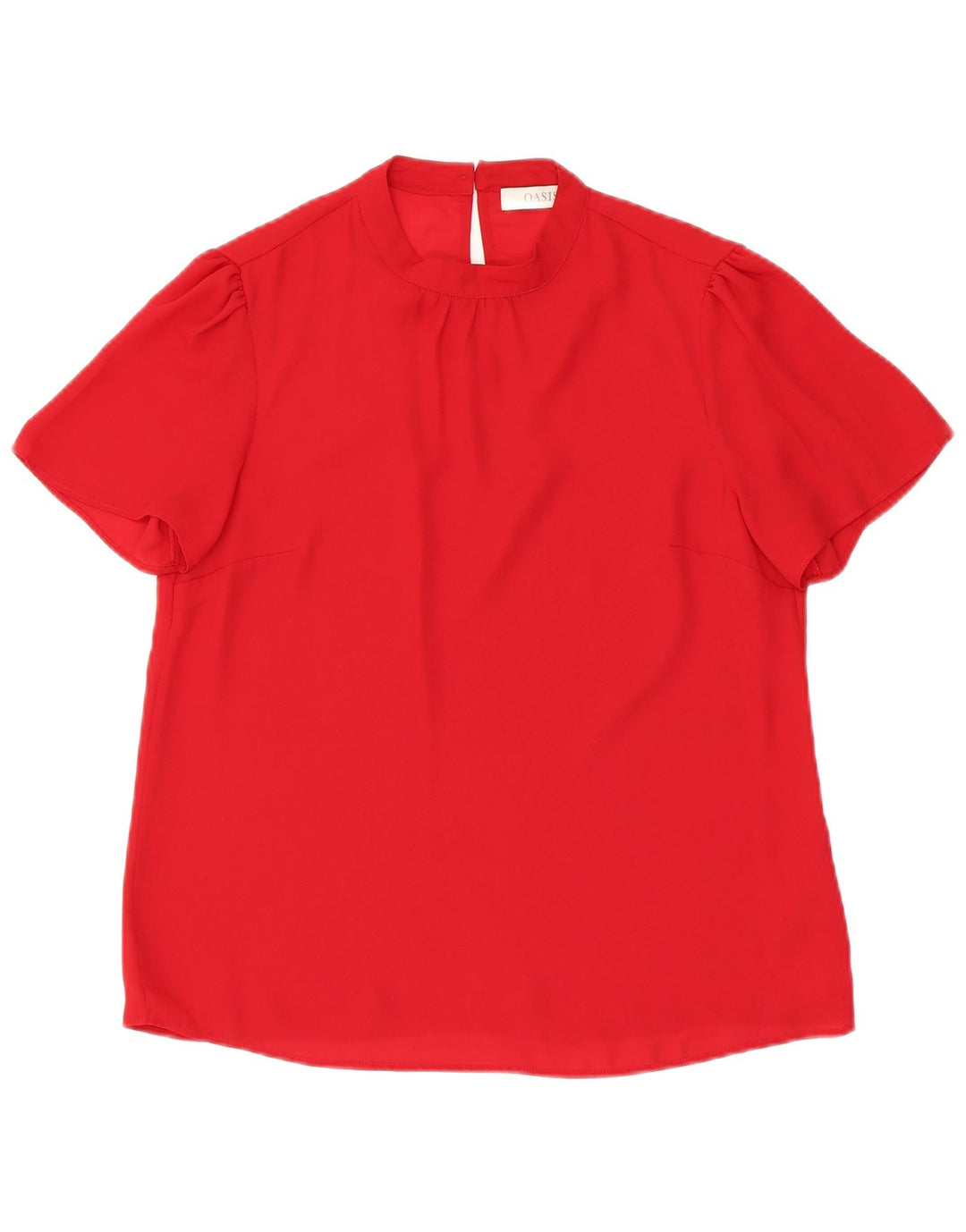 Oasis Damebluse Top UK 12 Medium Rød Polyester